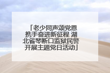 老少同声颂党恩 携手奋进新征程 湖北省琴断口监狱民警开展主题党日活动