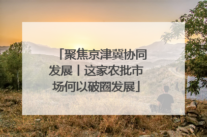 聚焦京津冀协同发展丨这家农批市场何以破圈发展