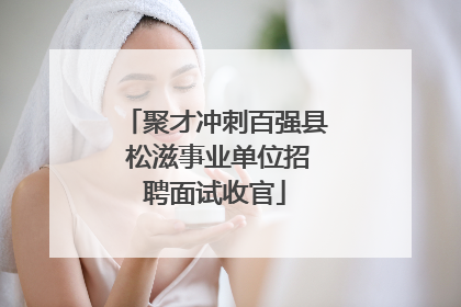 聚才冲刺百强县 松滋事业单位招聘面试收官