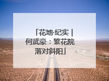 花地·纪实｜何武豪：繁花院落对斜阳