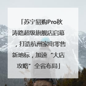 苏宁易购Pro秋涛路超级旗舰店启幕，打造杭州家电零售新地标，加速“大店攻略”全省布局