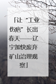 让“工业伤疤”长出春天——辽宁加快废弃矿山治理观察