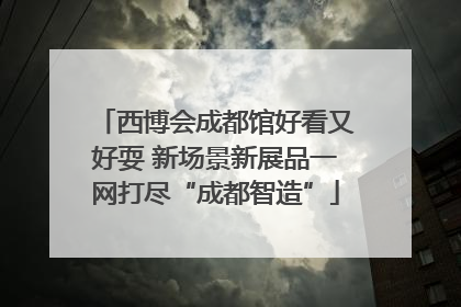 西博会成都馆好看又好耍 新场景新展品一网打尽“成都智造”