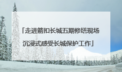 走进箭扣长城五期修缮现场 沉浸式感受长城保护工作