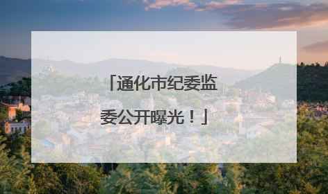 通化市纪委监委公开曝光！