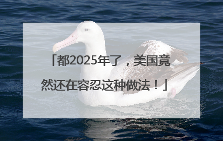 都2025年了，美国竟然还在容忍这种做法！
