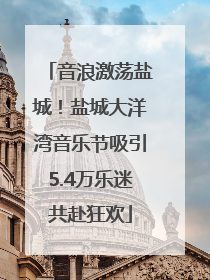 音浪激荡盐城！盐城大洋湾音乐节吸引5.4万乐迷共赴狂欢