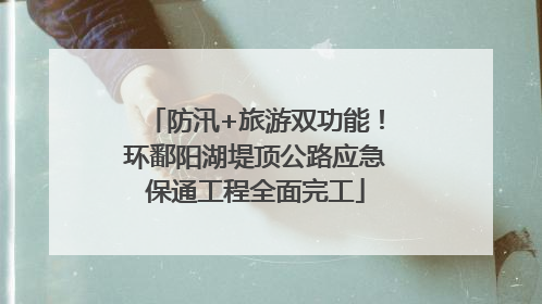 防汛+旅游双功能！环鄱阳湖堤顶公路应急保通工程全面完工
