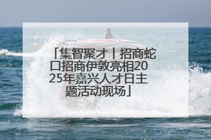 集智聚才丨招商蛇口招商伊敦亮相2025年嘉兴人才日主题活动现场