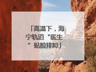 高温下，海宁轨道“医生”贴脸排障