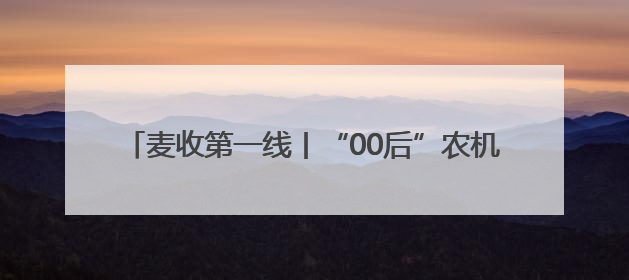 麦收第一线丨“00后”农机手小徐：5分钟收完一亩地