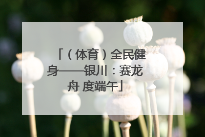 （体育）全民健身——银川：赛龙舟 度端午