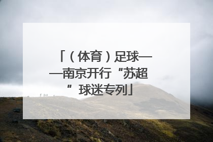 （体育）足球——南京开行“苏超”球迷专列