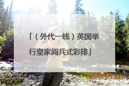 （外代一线）英国举行皇家阅兵式彩排