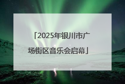2025年银川市广场街区音乐会启幕