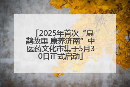 2025年首次“扁鹊故里 康养济南”中医药文化市集于5月30日正式启动