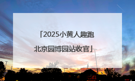 2025小黄人趣跑北京园博园站收官