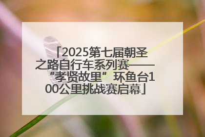 2025第七届朝圣之路自行车系列赛——“孝贤故里”环鱼台100公里挑战赛启幕