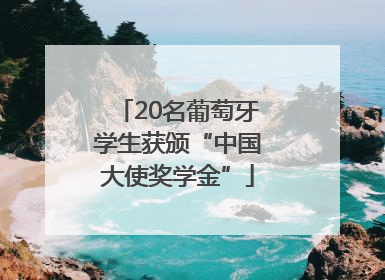 20名葡萄牙学生获颁“中国大使奖学金”