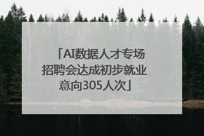AI数据人才专场招聘会达成初步就业意向305人次